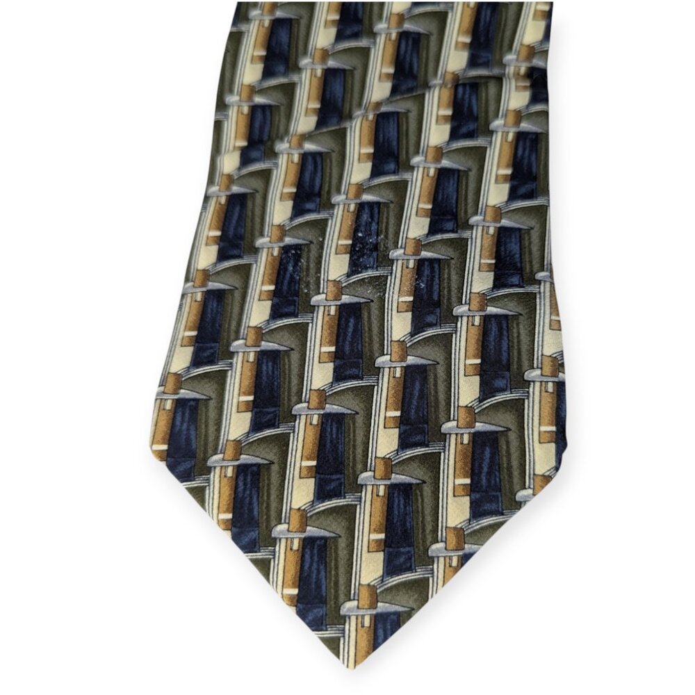 Zylos George Machado Men's Geometric Neck TIe